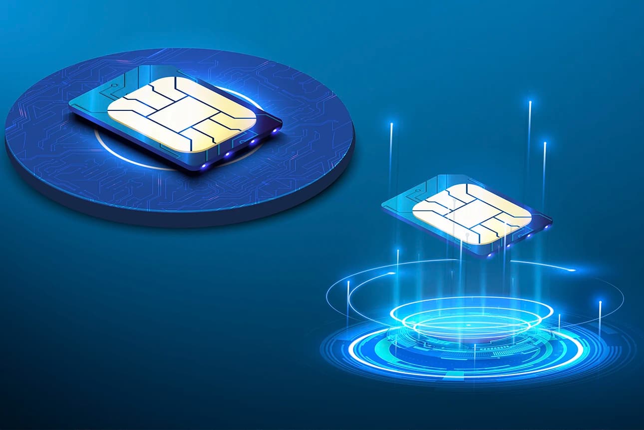 What is the ICCID number on an IoT SIM card?