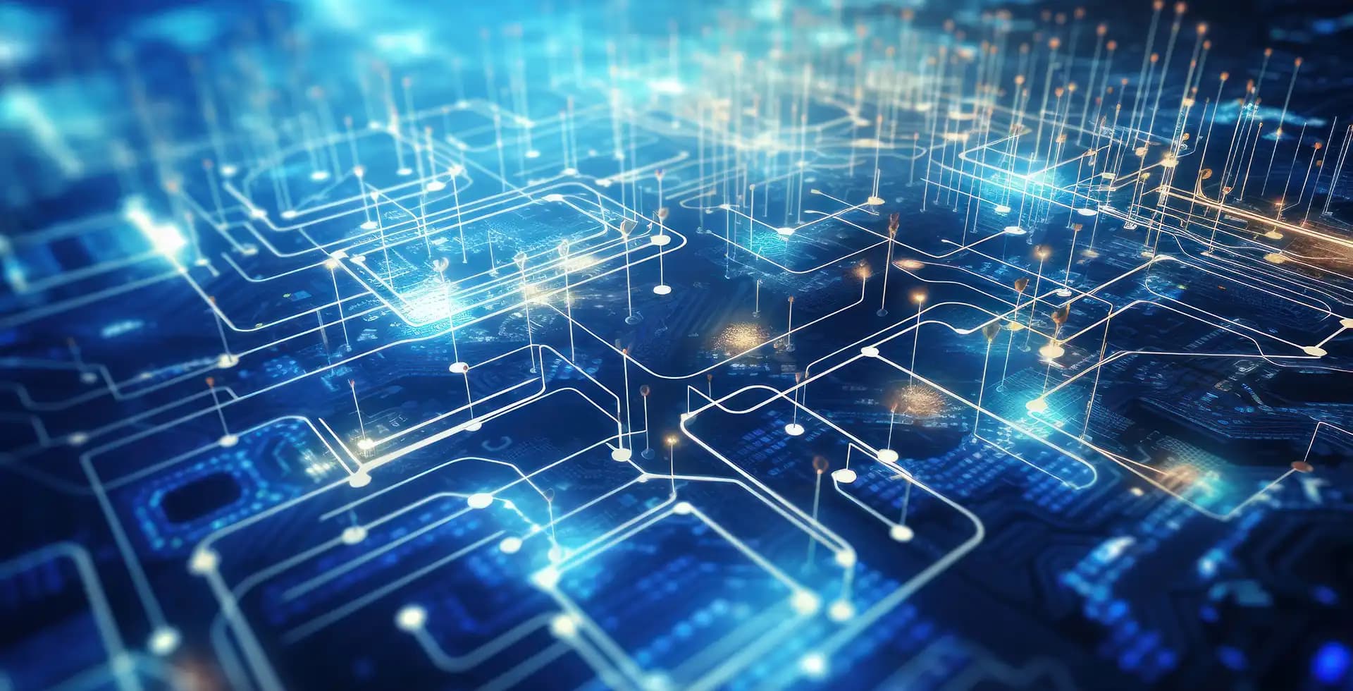 Abstract computer chip connections