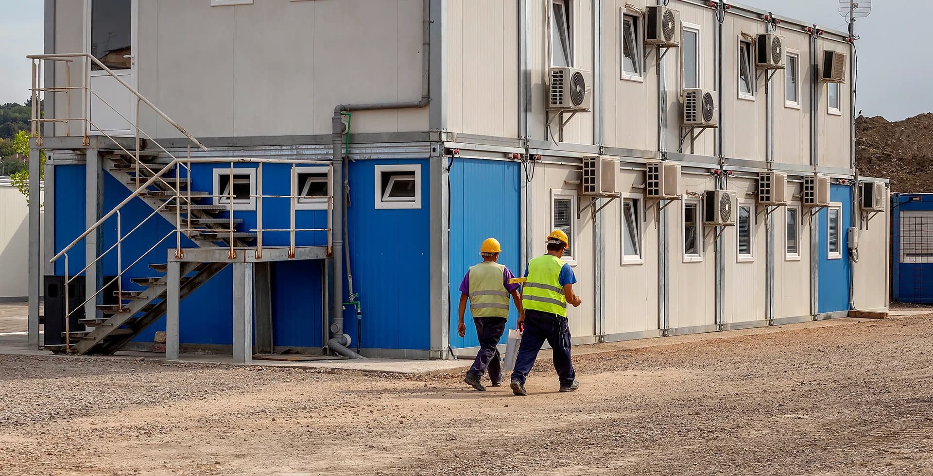 Construction workers on-site