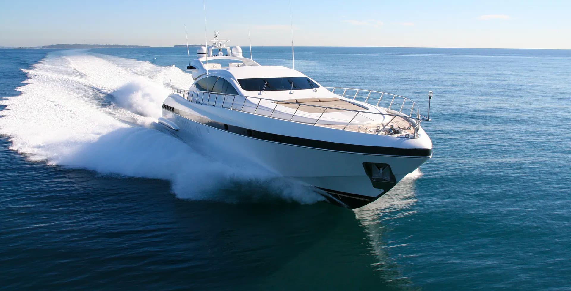 Yacht at sea