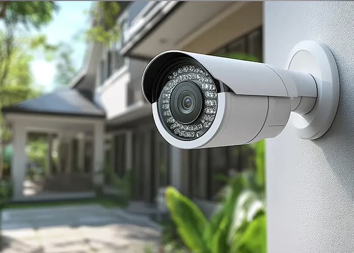 Image of a modern security camera