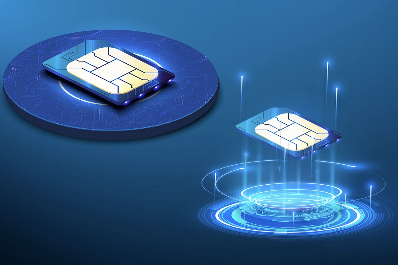 What is the ICCID number on an IoT SIM Card?